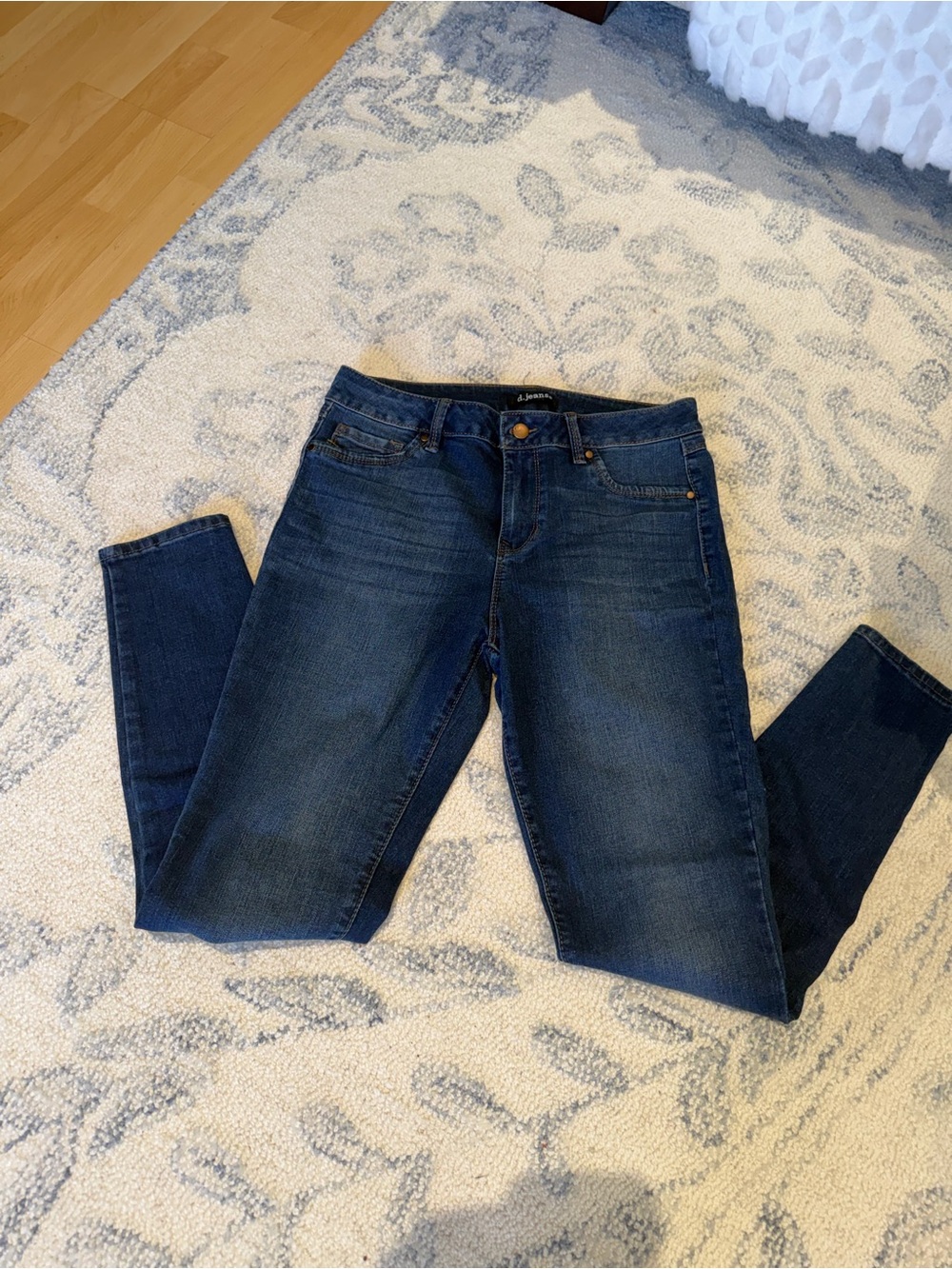 d. jeans Women’s Skinny Jeans - Dark Blue Wash